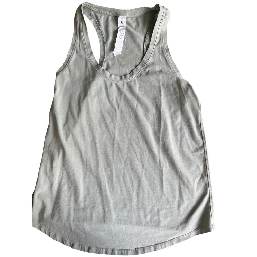 Lululemon Love Tank Top Women's Size 8 Pale Green Racerback Yoga Workout Shirt